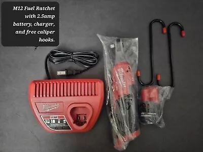 Milwaukee 2567-20 M12 FUEL™ 3/8  High Speed Ratchet Battery Charger And Hooks • $90