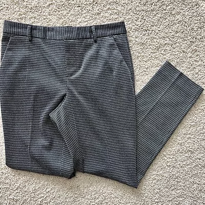 Vince Camuto | Straight Leg Dress Pants Slim Stretch Workwear Black + White 4 • $19