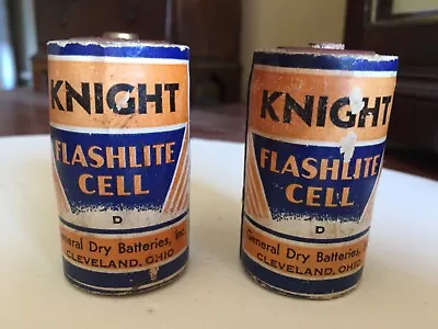 Vintage Knight Flashlight Batteries D Cell Cleveland Ohio Prewar Art Deco Ww2 • $165