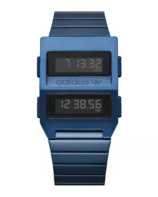 Adidas Men's Digital Watch With Stainless Steel Strap Z20-605-00 • $98.54