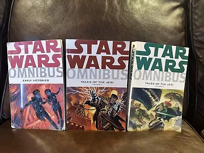 3 - Star Wars Omnibus Books EARLY VICTORIES TALES Of THE JEDI Volume 1 & 2 Lot • $150