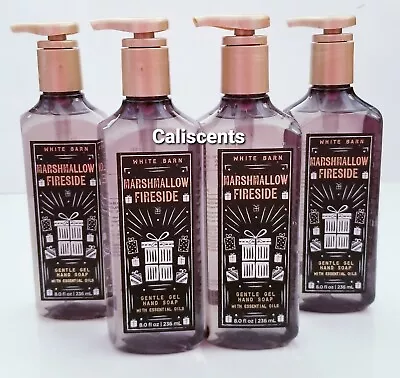 Bath & Body Works Marshmallow  Fireside Gentle Gel Hand Soaps 8 Oz X4 New  • $39.95