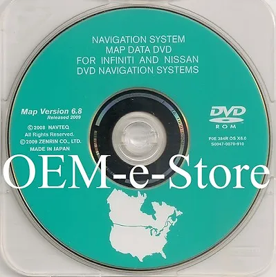 2005 2006 Nissan Altima Xtrail Navigation DVD U.S Canada Map Version 6.8 Update • $99