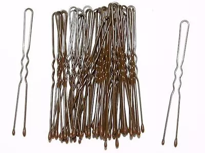 £2.25 • Buy 36 Pack Hair Pins Grips Waved Bobby Pins Brown Kirby Hair Grips 36pc Box - UK 