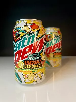 🔥 Brand New Limited Edition Mountain Dew Baja Laguna Lemonade Mango (2 Cans) • $8.99