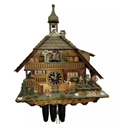 🕰🎶large German D. Hones Romance Black Forest Cuckoo Clock Stunning 🕰🎶 • $1399.99