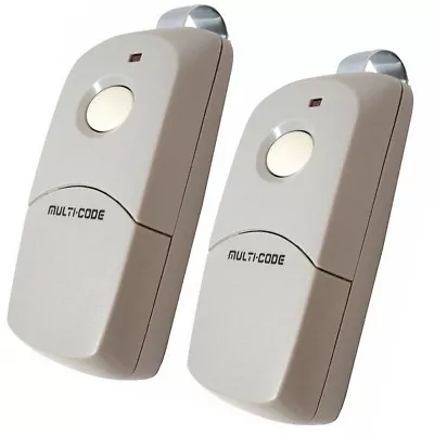 TWO MultiCode 3089 300mhz 10 Code Sw Gate Garage Remote Control Linear MCS308911 • $38.95