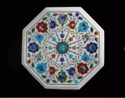 18  Stone Inlay Italian Marble Center Coffee Table Top Octagonal Malachite Tt17 • $411