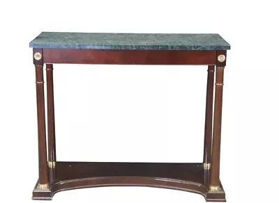 Bombay Company Mahogany & Marble Top Console • $200