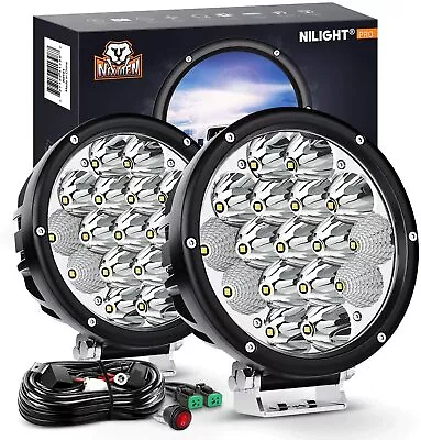 2X 7 Inch 85W Round Off Road Led Work Lights For Jeep Bumper ATV Truck Boat 4WD  • $139.99