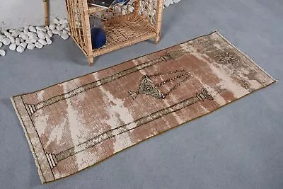 Moroccan Rug Home Decor Rug Vintage Rug 1.8x4.6 Ft Small Rug Turkish Rugs • $39.60