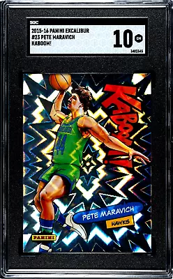 2015-16 Panini Excalibur Pete Maravich KABOOM! SGC 10 GEM MINT *POP 1* • $1300