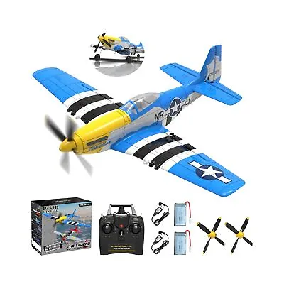 CKYSCHN RC Plane 4 Channel VOLANTEXRC P51 Mustang V2 RC Airplanes Ready To F... • $160.43