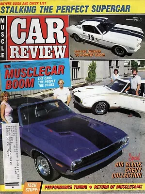 Vintage MUSCLE CAR REVIEW Magazine February 1987 65 Shelby Challenger Oldsmobile • $5