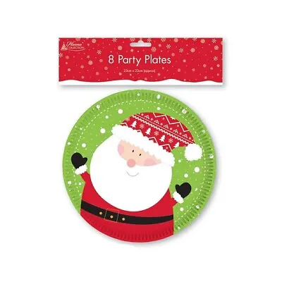 £3.28 • Buy Kids Christmas Party Tableware Napkins Plates Table Cover Xmas Santa