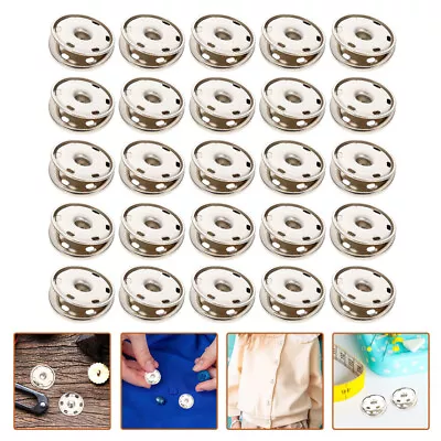  50 Pcs Embellishments Button Magnetic Snaps For Purses Hidden Buckle Bags • £8.18
