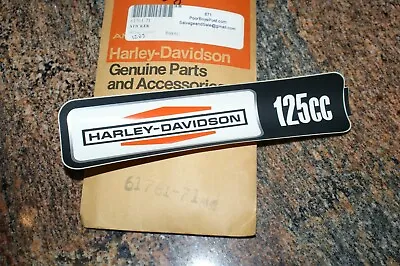 $99.95 • Buy NOS Genuine Harley Davidson Rapido 125 Cc Fuel Tank Emblem LEFT  61761-71