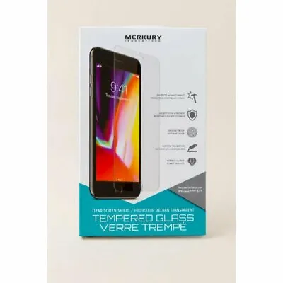 Merkury Innovations Clear Tempered Glass Phone Screen Shield 2.64'' X 5.44'' • $8.99