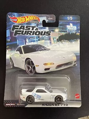 NEW Hot Wheels Mazda RX-7 FD White The Fast & Furious 2023 No 1 HKD22 Rotary • $19.95