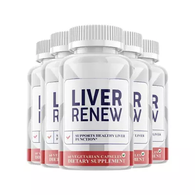 5-Pack Liver Renew Capsules Vegan Dietary Supplement (300 Capsules) • $63.99
