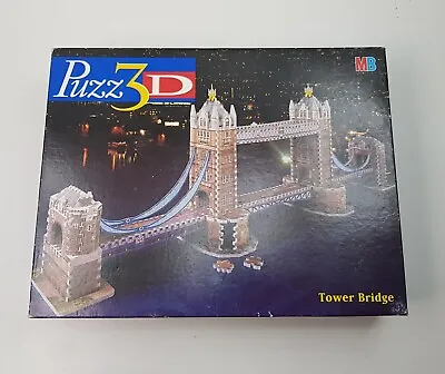 Puzz 3d Mb Games Tower Bridge 819 Piece 3d Jigsaw Puzzle Vintage Hasbro 1997  • £15.98