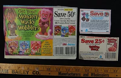 [ Vintage MONSTER CEREAL Ads - 1970s - 2000s - Fruit Brute Frankenberry Etc. ] • $15