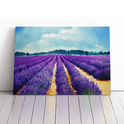 Lavender Field Vol.4 Canvas Wall Art Print Framed Picture Home Decor Living Room • £24.95