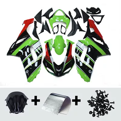 Green Fairing Kit For Kawasaki Ninja ZX6R 636 2007 2008 ABS Injection Bodywork • $439.95