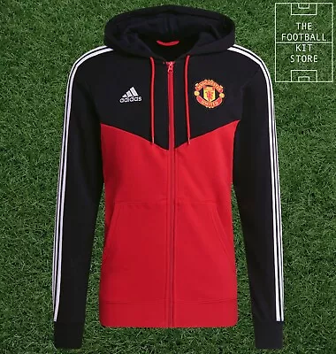 Adidas Manchester United FZ Hoody - Mens - Man Utd Hoodie -  All Sizes • £47.99