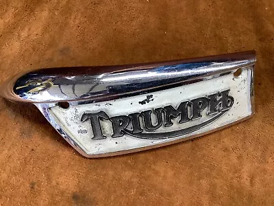 Original Vintage Left Side Emblem For Triumph Motorcycle Fuel Tank • $39.99