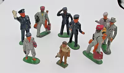 Vintage Model Train Cast Metal People Lot Of 9 Made In USA 3 In Police Conductor • $29.99