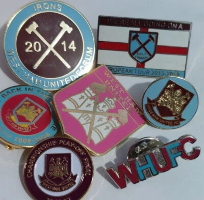 £4.99 • Buy WEST HAM UNITED FC Football Club ENAMEL PIN BADGES - Vintage, Match Day