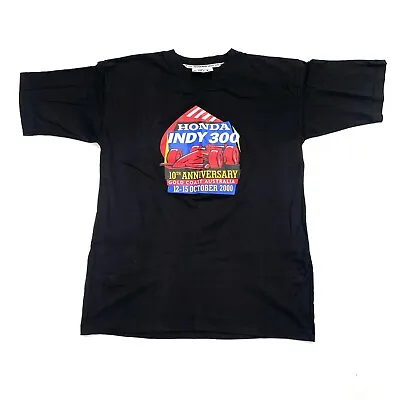 Vintage Honda Indy 300 Gold Coast Australia Mens Crew Neck T-Shirt Size XXL • £43.36