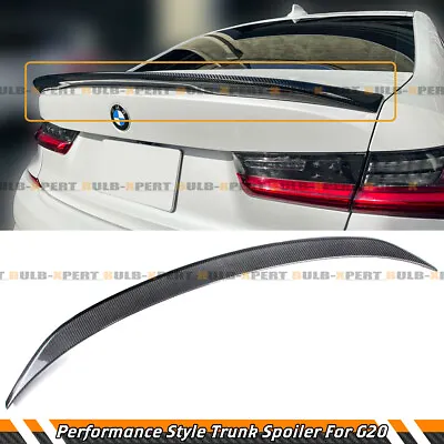 $139.99 • Buy FOR 19-2022 BMW G20 3 SERIES 330i M340i MP STYLE CARBON FIBER TRUNK SPOILER WING
