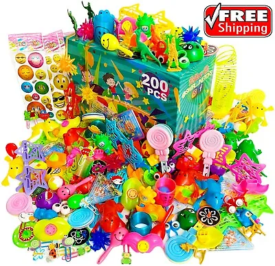 200pcs Huge Box Of Prizes For Classroom Bulk Toys For Kids Birthday Party Favors • $32.99