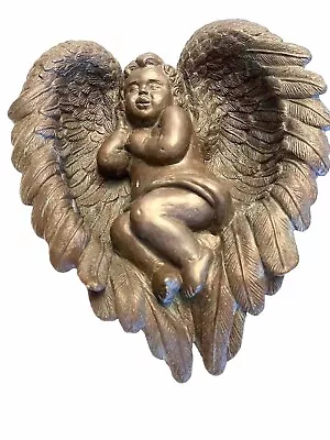 Vintage Universal Statuary Corp Chicago 1999 Sleeping Cherub Angel Statue • $36