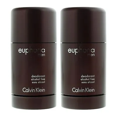 Calvin Klein Euphoria Men Deodorant Stick 75g Alcohol Free For Him X 2 • £23