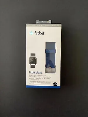 Fitbit Blaze Fitness Watch Replacement Band - Blue L/G NIB Classic AccessoryBand • $30