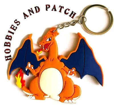 Pokemon Charizard Keychain Rubber Keychain Gadget Pokemon Keychain Go • £4.63