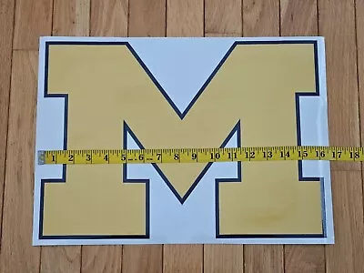 Michigan Wolverines HUGE Car Window Weatherproof Vinyl Decal Free Shipping • $19.99