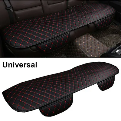 Car Rear Back Seat PU Leather Cover Pad Mat Chair Protector Cushion Part Black • $29.46