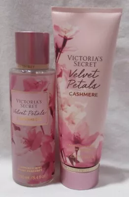 Victoria's Secret Fragrance Mist & Lotion Set Lot Of 2 VELVET PETALS CASHMERE • $37.65