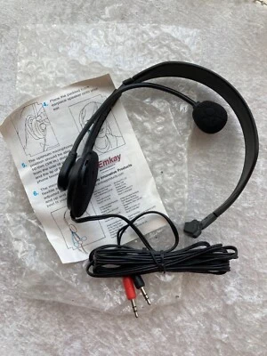 £6 • Buy Emkay VR-3310 Computer Single Ear Headset With Swivel Mic Skype Etc OM0801
