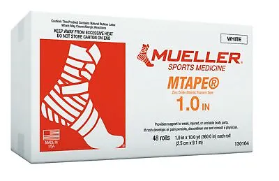 Mueller MTape Athletic Tape 1 X10 Yd White • $8.99