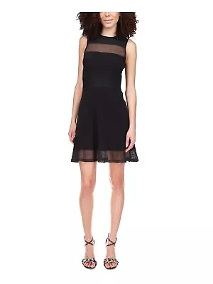 MICHAEL MICHAEL KORS Womens Black Mesh Panels Lined Sleeveless Dress XS • $11.99