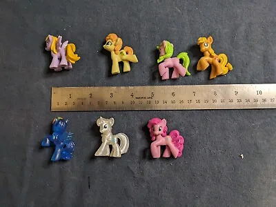 My Little Pony Friendship Lot Of 7 Blind Bag Mini Figures Toy MLP Hasbro 2010 • $10