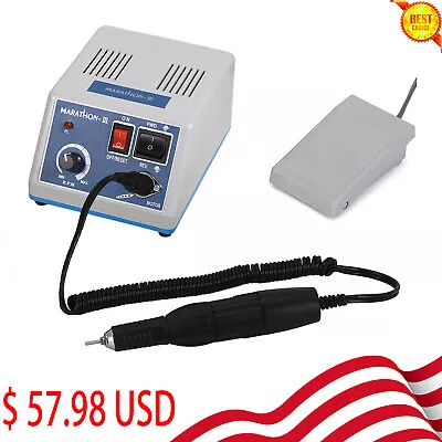 Dental Lab Marathon Electric Micromotor Polishing Unit + 35K Rpm Motor Handpiece • $59.50