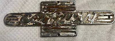 Century Wood Boat Stern Engine Compart And Metal Emblem Badge Vintage • $195