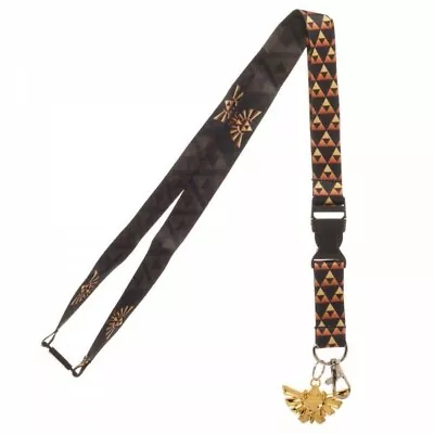 Nintendo Zelda Princess Triforce Lanyard With Triforce Logo Metal Charm UNUSED • $10.99