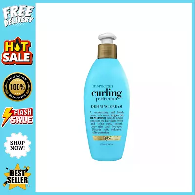 Argan Oil Of Morocco Curling Perfection Curl-Defining Cream Hair-Smoothing Anti • $10.77